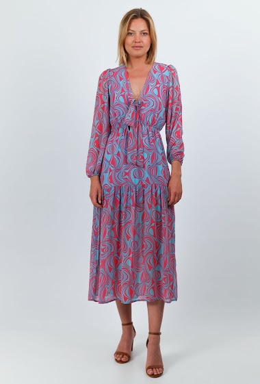Wholesaler 17 AUGUST - Maxi Printed Dress