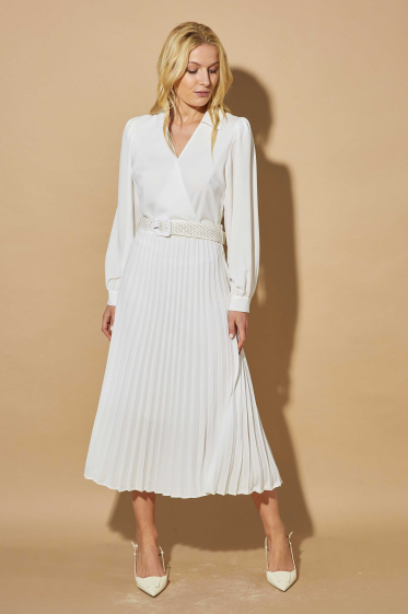 Wholesaler 17 AUGUST - Pleated Dress with Belt