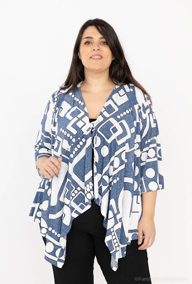 Wholesaler 2W Paris - Flowing cardigan with printed bow
