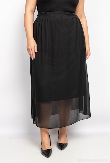 Wholesaler 2W Paris - Straight skirt with tulle