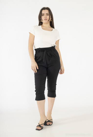 Wholesaler 2W Paris - Belted knot cropped trousers