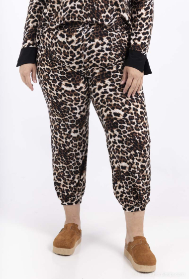 Grossiste 2W Paris - Pantalon en imprimé léopard