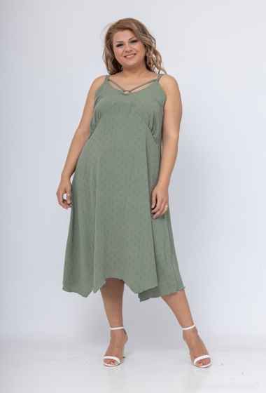 Wholesaler 2W Paris - Dress with fine straps in fabrics like linen