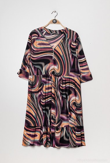 Wholesaler 2W Paris - Zip Print Dress