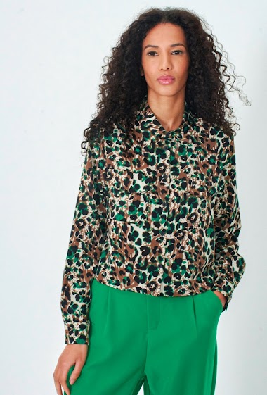 Mayorista A BRAND - Camisa de leopardo