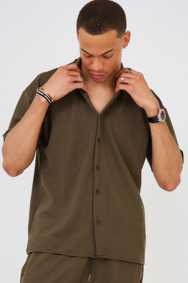 Wholesaler Aarhon - Textured material shirt