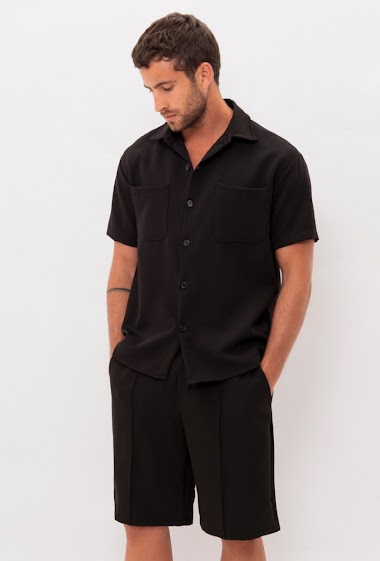 Wholesaler Aarhon - Short-sleeved shirt plain