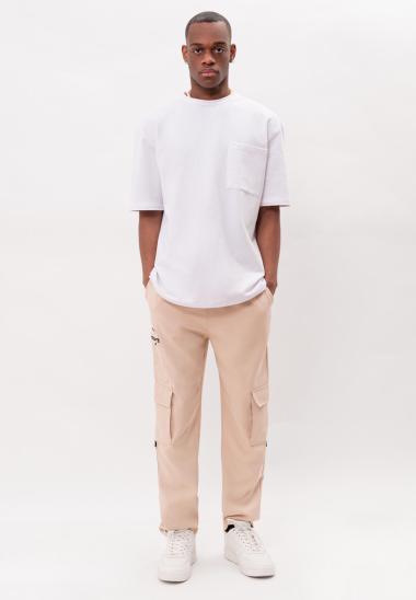 Aarhon Pantalon cargo - beige 