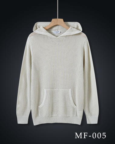 Wholesaler Aarhon - Crochet Hooded Sweater