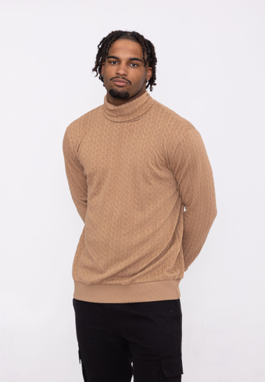 Wholesaler Aarhon - Crochet knit turtleneck sweater