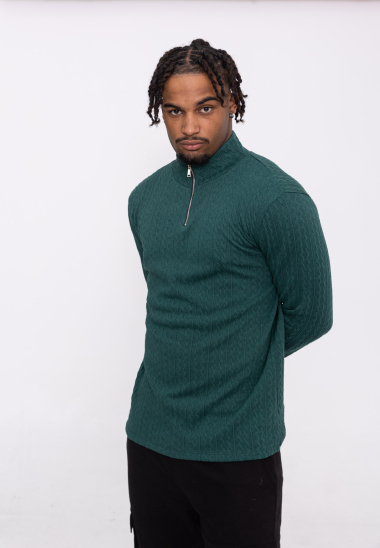 Wholesaler Aarhon - Trucker Collar Sweater
