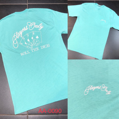 Wholesaler Aarhon - DICE Embroidered T-Shirt