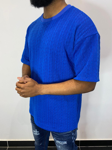 Grossiste Aarhon - T-shirt en maille crochet