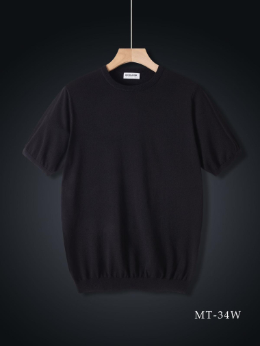 Wholesaler Aarhon - Plain Knitted T-shirt