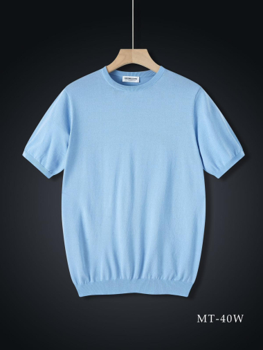 Wholesaler Aarhon - Plain Knitted T-shirt