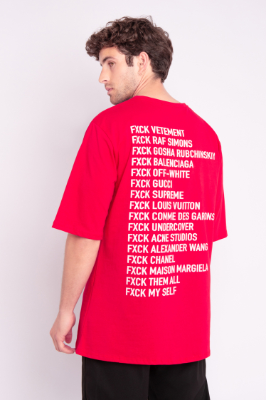 Großhändler Aarhon - Übergroßes FXCK-T-Shirt