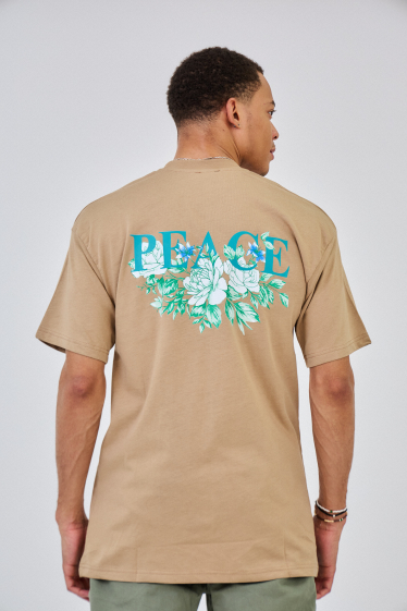 Grossiste Aarhon - T-Shirt Imprimé PEACE