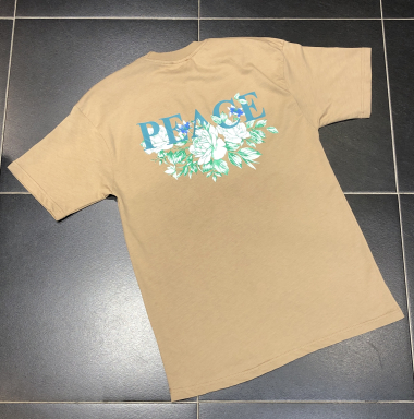 Wholesaler Aarhon - PEACE Printed T-Shirt