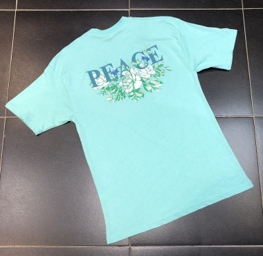 Wholesaler Aarhon - PEACE Printed T-Shirt