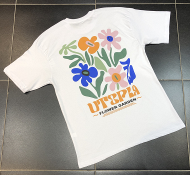 Grossiste Aarhon - T-Shirt Imprimé UTOPIA