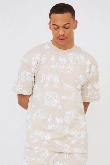 Grossiste Aarhon - T-Shirt imprimé