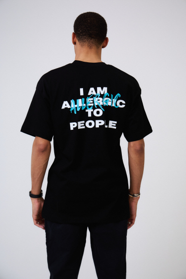 Wholesaler Aarhon - ALLERGIC Printed Oversized T-Shirt