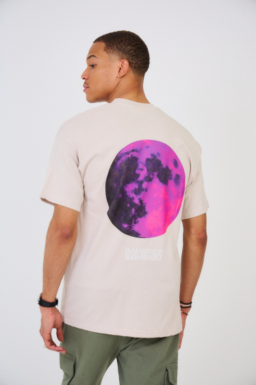 Grossiste Aarhon - T-Shirt Oversize Imprimé MOON