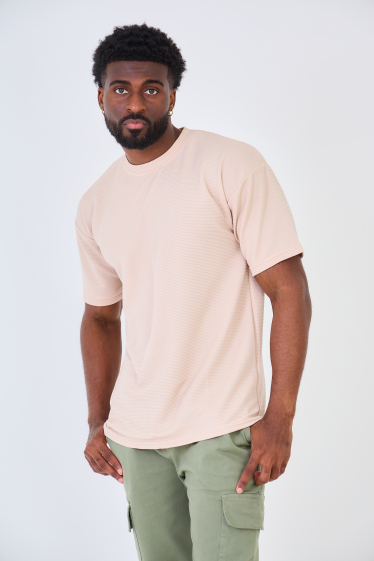 Großhändler Aarhon - Bedrucktes T-Shirt aus 100 % Baumwolle