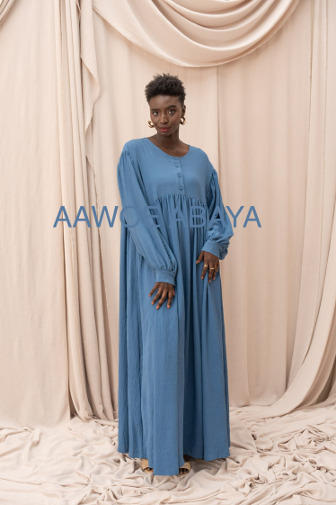 Wholesaler Aawoe Paris® - Abaya puff sleeve