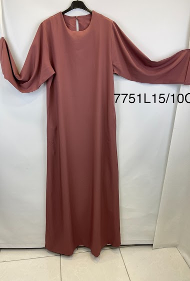 Wholesaler Aawoe Paris® - Abaya rolled up sleeves