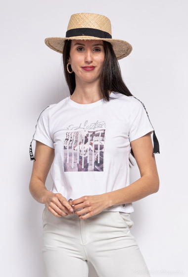 Mayorista ABELLA - Camiseta con strass