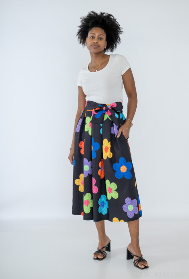 Wholesaler AC BELLE - Long floral skirt