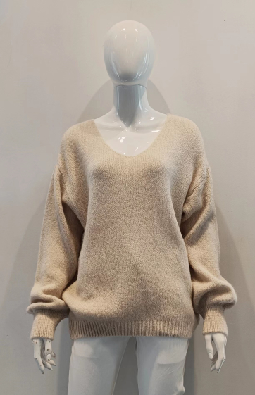 Wholesaler AC BELLE - V-neck knit sweater