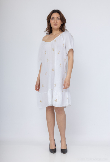 Wholesaler AC BELLE - Flower-print cotton dress