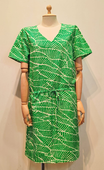 Wholesaler AC BELLE - V-neck printed dress