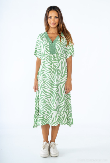Wholesaler AC BELLE - Long animal print dress