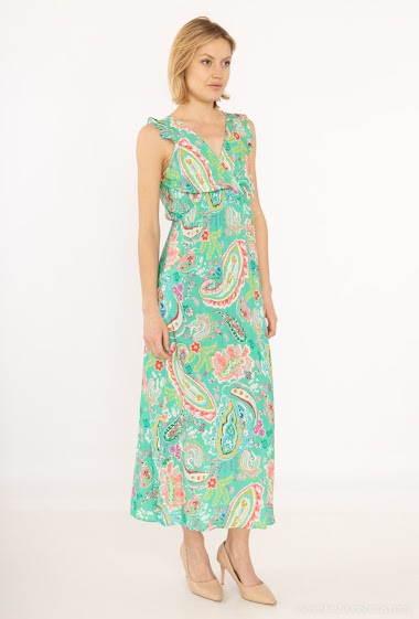 Wholesaler AC BELLE - V-neck sleeveless long dress