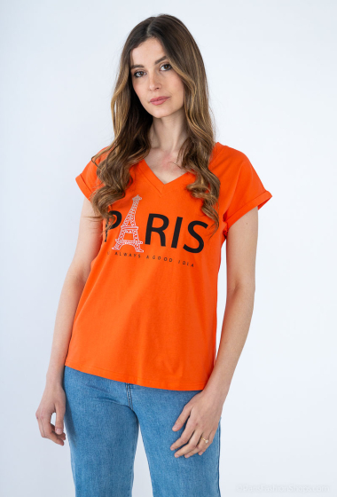 Grossiste AC BELLE - T-shirt imprimée Paris