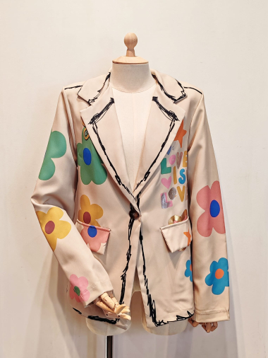 Wholesaler AC BELLE - Flower print jacket