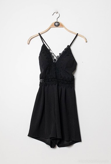 Wholesaler ADELINE - lace playsuit with straps