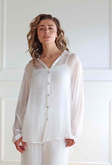 Wholesaler Adilynn - Shirt with silk and tank top