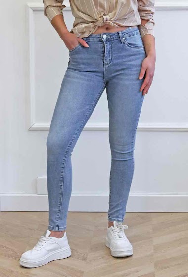 Wholesaler Adilynn - Jeans slim bleu