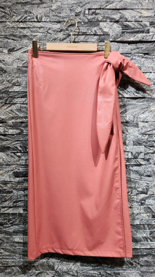 Wholesaler Adilynn - Faux wrap skirt