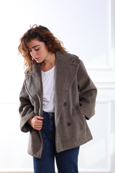 Wholesaler Adilynn - Short herringbone coat
