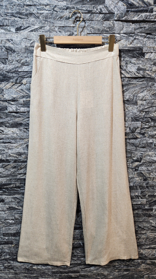 Grossiste Adilynn - Pantalon paillettes, taille élastique, deux poches latérales