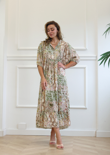 Wholesaler Adilynn - Long printed dress