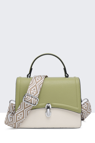 Wholesaler A&E - 11053-BV Multicolor Grained Synthetic Shoulder Bag Handbag