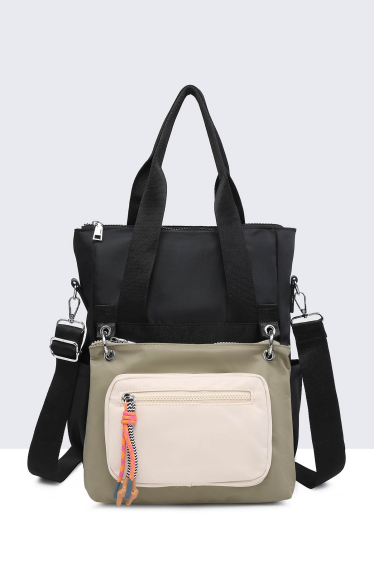 Wholesaler A&E - 28596-BV Multicolor nylon convertible Handbag Backpack
