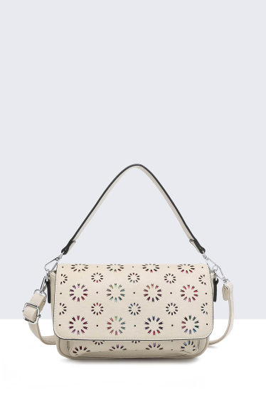 Wholesaler A&E - 28618-BV Synthetic perforated pattern Handbag Shoulder Bag