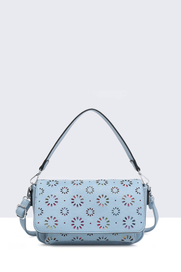 Wholesaler A&E - 28618-BV Synthetic perforated pattern Handbag Shoulder Bag
